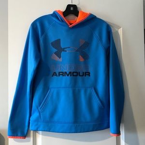 UA Boys' Armour Fleece Solid Big Logo Hoodie